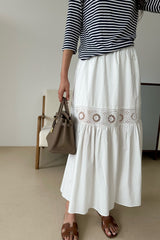 Lace Panel Skirt