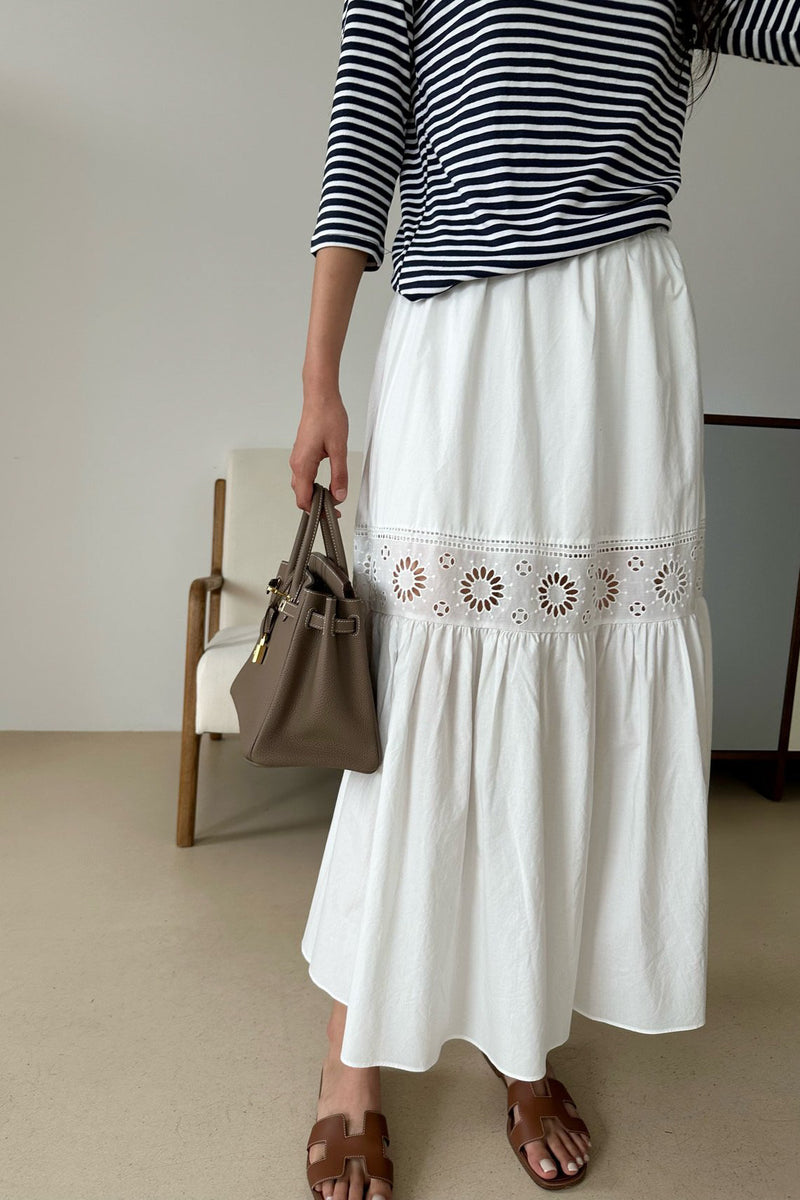 Lace Panel Skirt