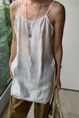 Chain Stitch Lace Trim Cami