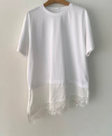 Asymmetric Lace Tee