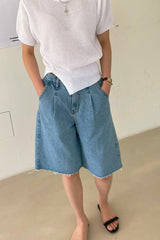 Half Pleat Denim