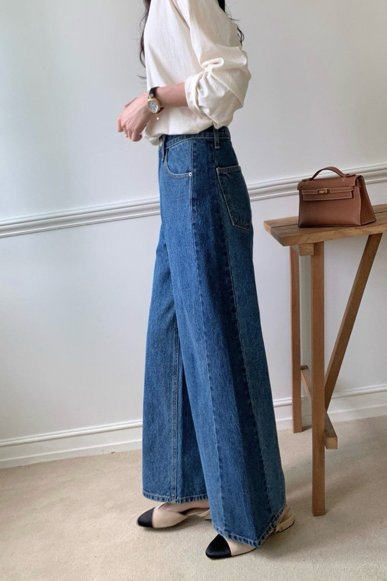 Two Tone Wide Fit Jean