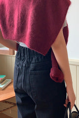 Warm Straight Black Jean