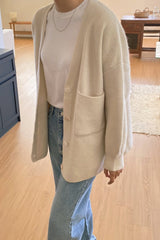 One Pocket Wool Cardigan