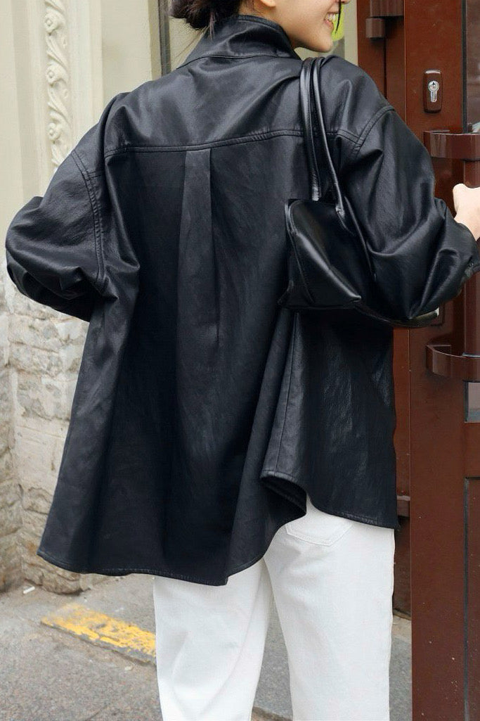 Eco Leather Shacket