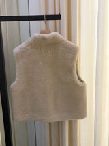 Wool Shearling Vest Jacket