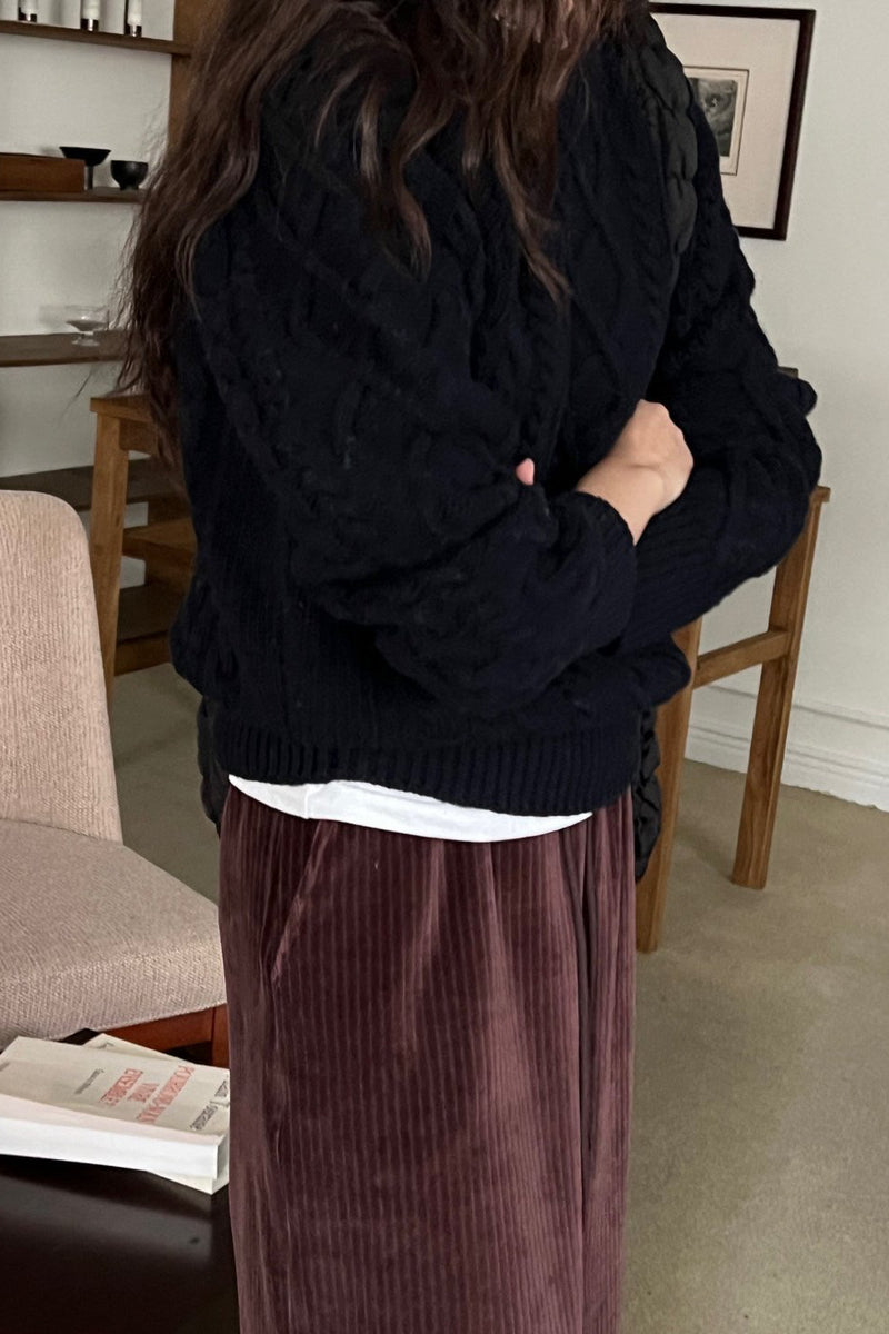 Retro Cable Sweater