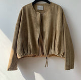 Suede Blouson Jacket