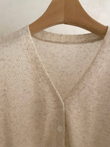 Summer Cardigan Pleat Set