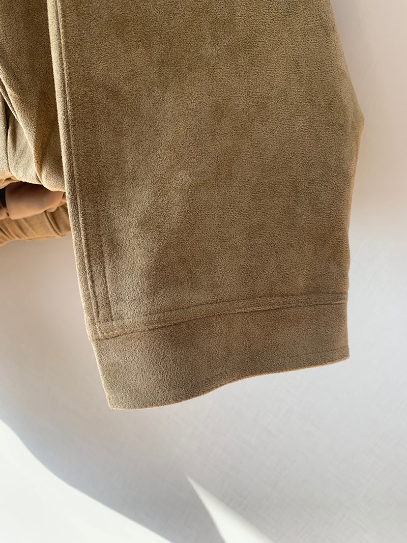 Suede Blouson Jacket