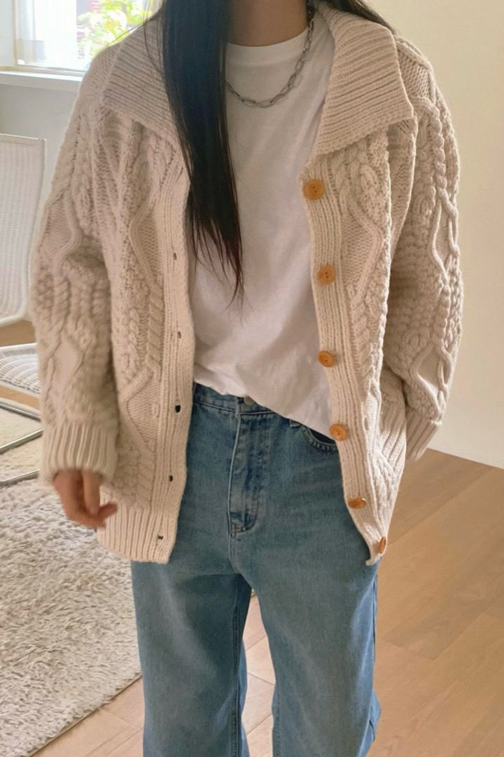 Ananise Cable Cardigan