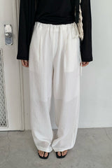 Textured Tie Pants