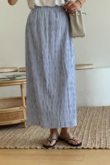 Wrinkle Stripe Skirt