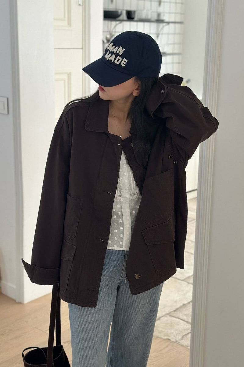 Washed Collar Jacket