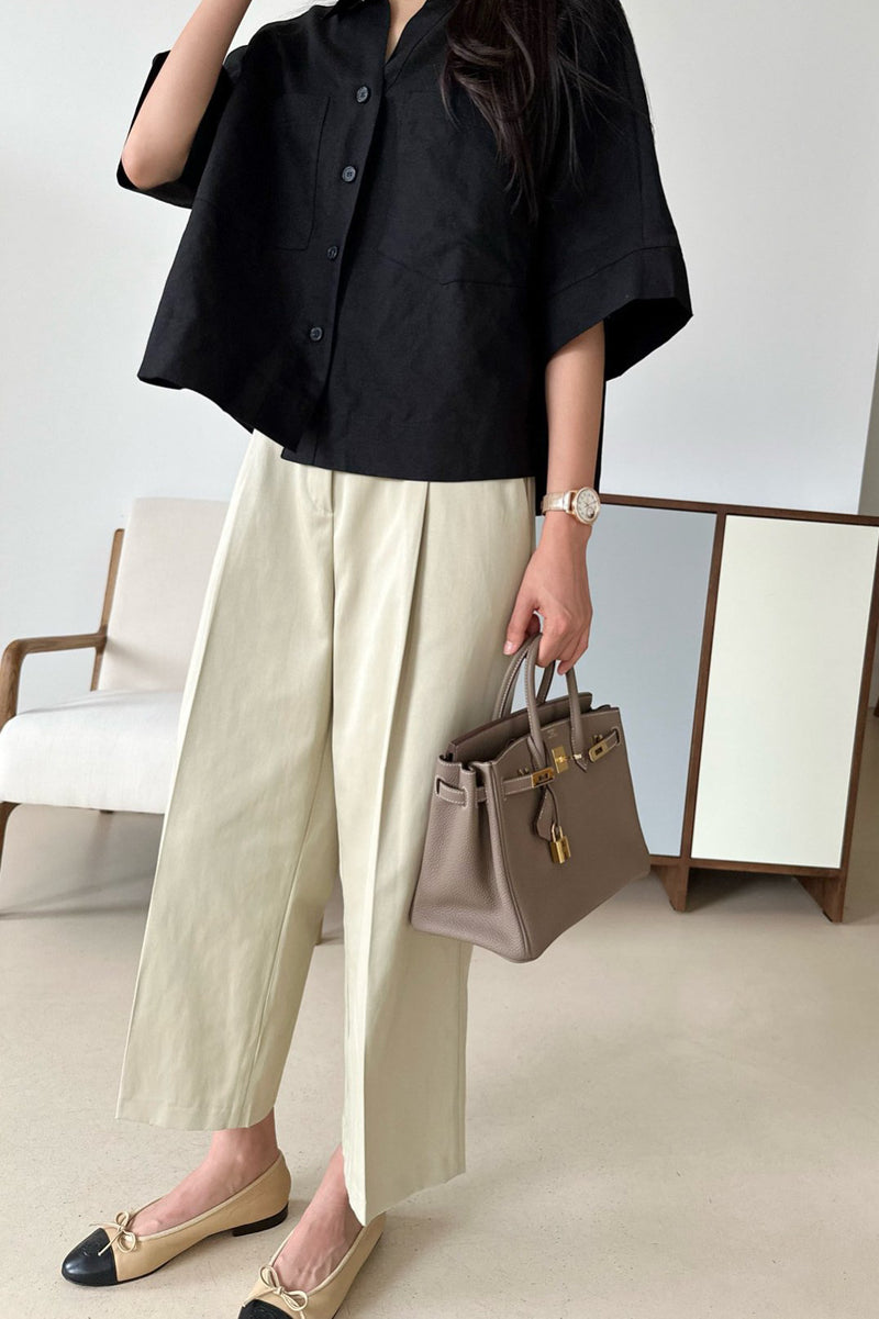 Polished Pleat Pants