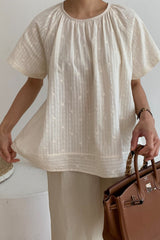 Lace Stitch Embroidered Blouse