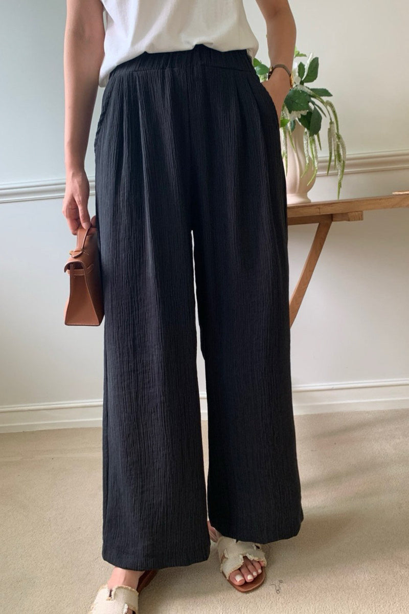 Yoru Pintuck Banded Pants