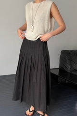 Architectural Stitched Pleat Skirt