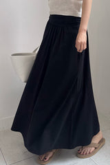 Modal Gathered Maxi Skirt