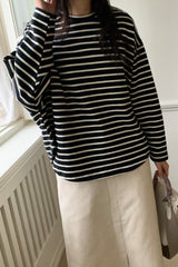 Warm Peach Stripe Tee