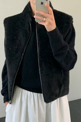 Wool Shearling Vest Jacket