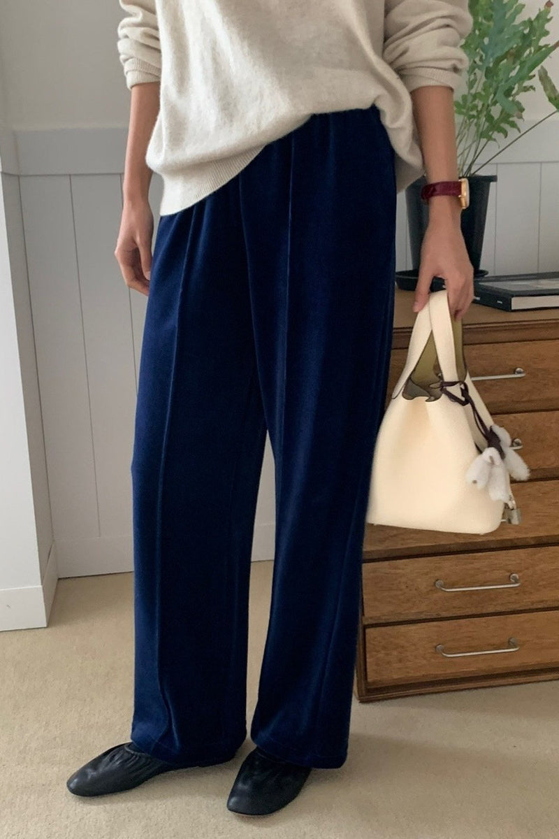 Line Velour Pants