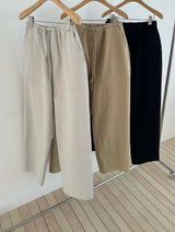 Curved-Seam Cotton Slacks
