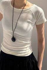Slim Fit Rib Tee