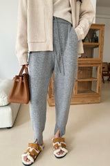 Whole Garment Slit Jogger Pants