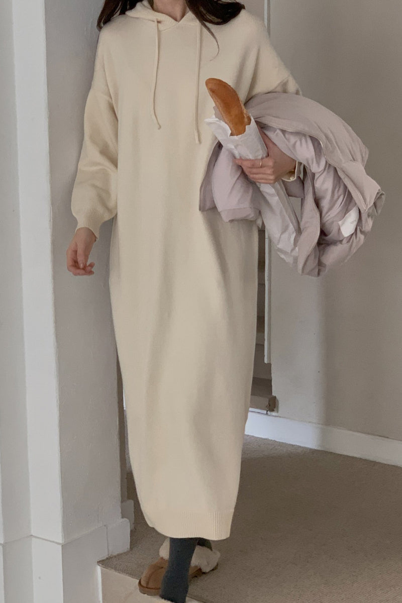 Soft Knit Hoodie Dress