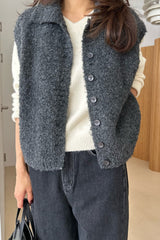 Boucle Knit Vest