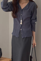 Pleats Twoway Blouse