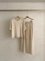 Linen Frill Hem Set