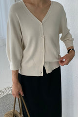 Soft V Neck Cardigan