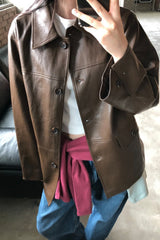 Leather Half Jacket
