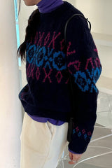 Jacquard Wool Sweater