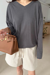 Pima V Neck Tee