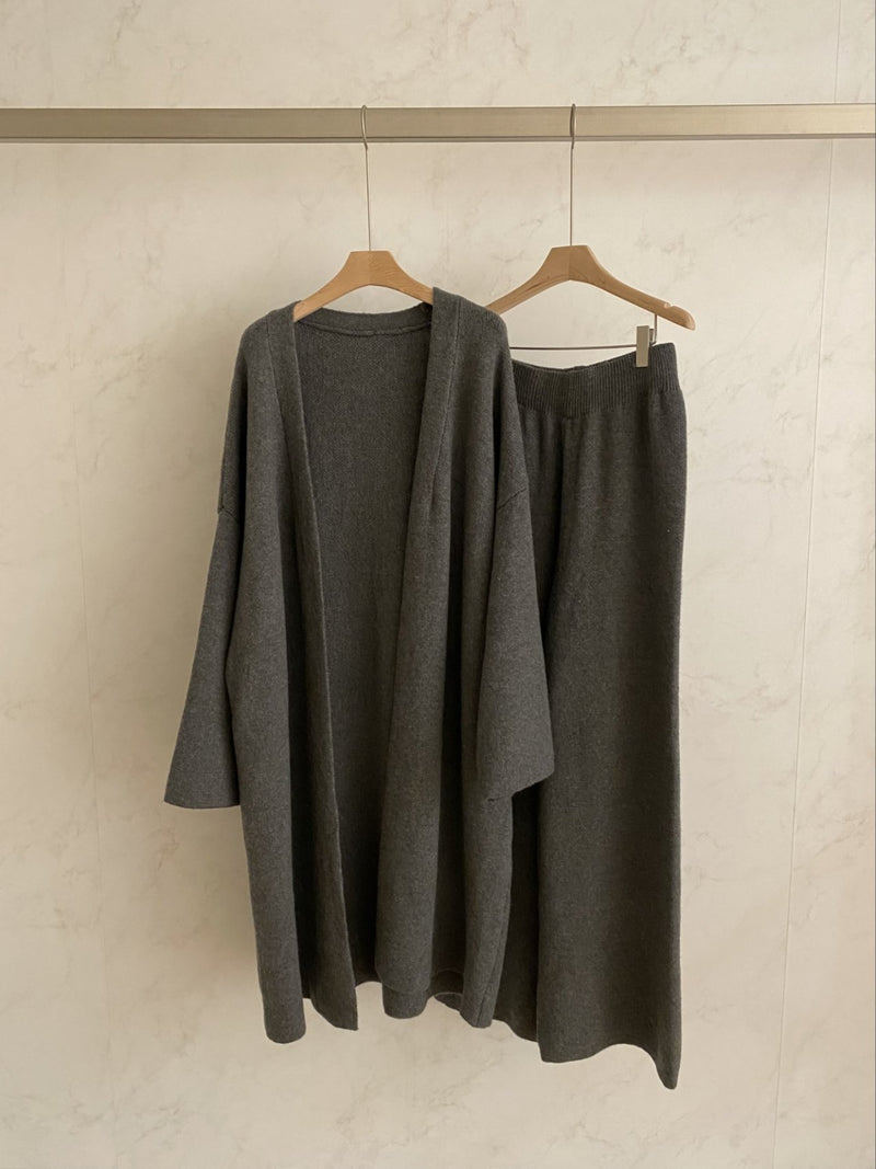 Overfit Cardigan Set