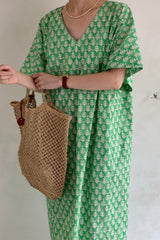 Leafy Yarn Dye Dress