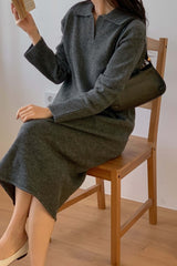 Jess Collar Knit Dress
