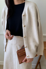 Modern Button Cardigan