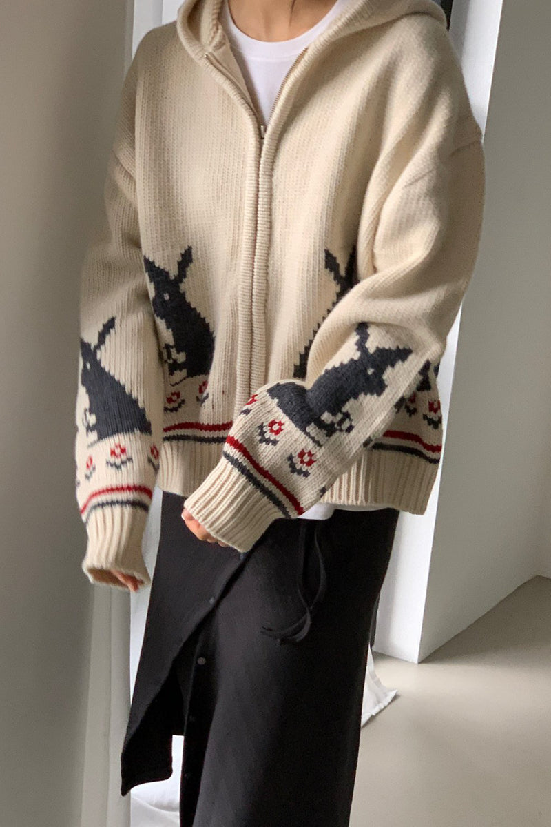 Rabbit Zip-up Hoodie
