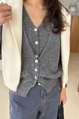 Double Button Cardigan
