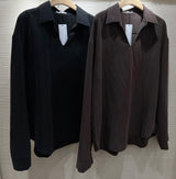 Collared Cupro Blouse