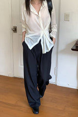 Loose Knit Collar Cardigan