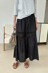 Lace Panel Skirt