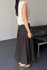 Architectural Stitched Pleat Skirt