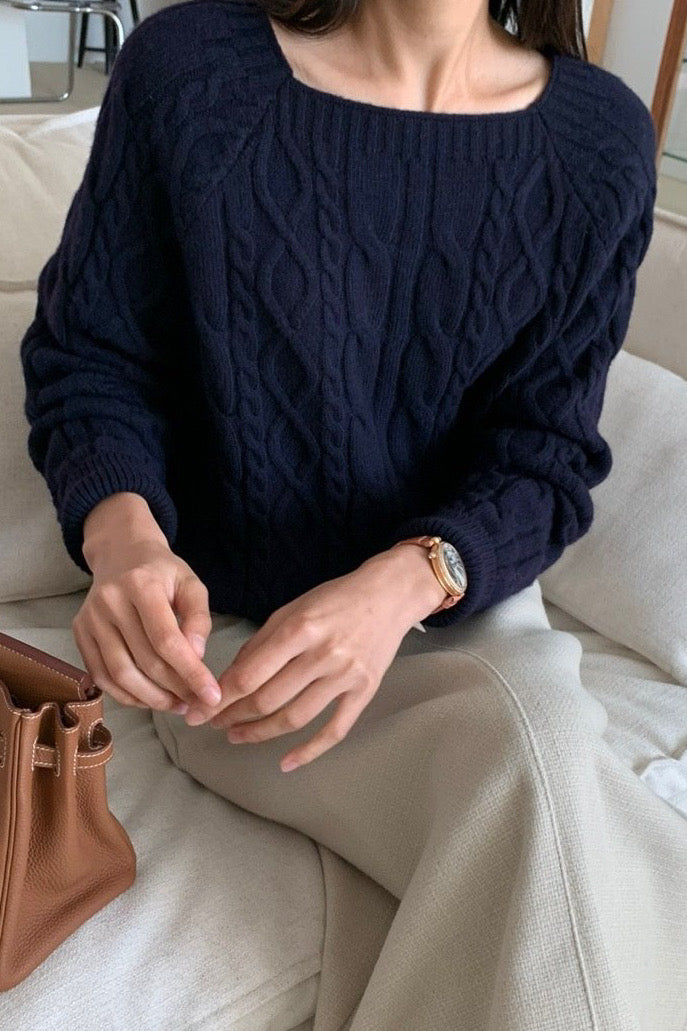 Square Cable Knit