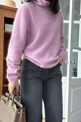 Whole Garment Turtleneck Sweater