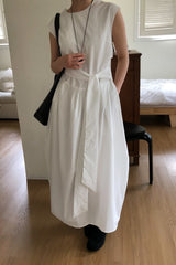 Gathered Tie Front Maxi